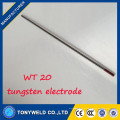 Soudage TIG 2% Thoriated 3.0 * 150mm électrode de tungstène rouge pour machines à souder TIG